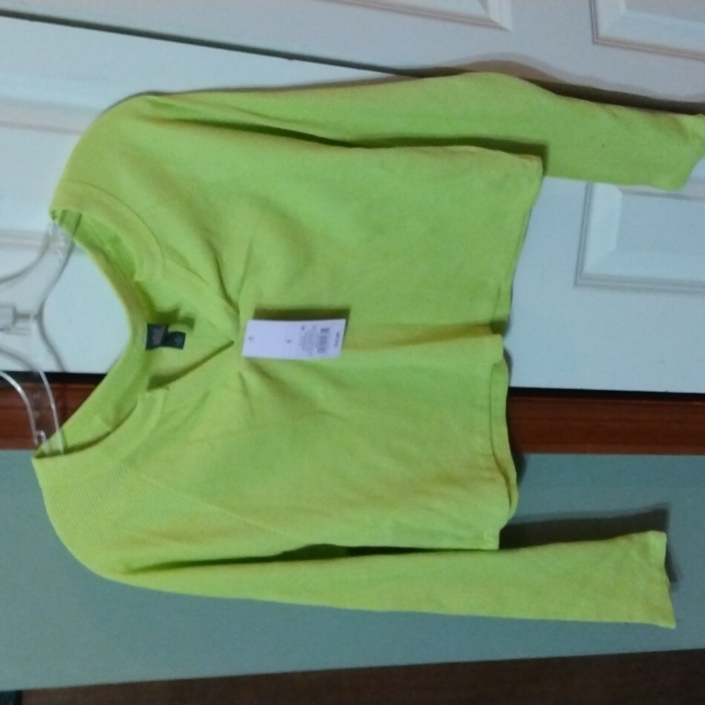 Wild fable waffle knit long sleeve crop top